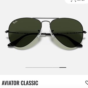 RayBan Aviator Classic - Black Sunglasses
